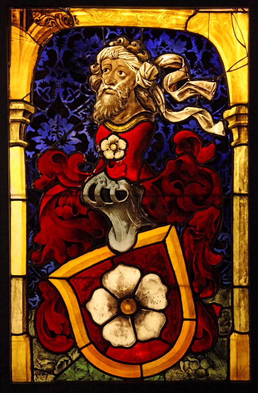 Afbilder Mullenheim-familiens våben, ca. 1467. tidligere værksted af Peter Hemel; Alsace af French School