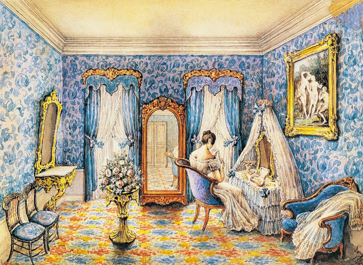 Design til boudoir af French School
