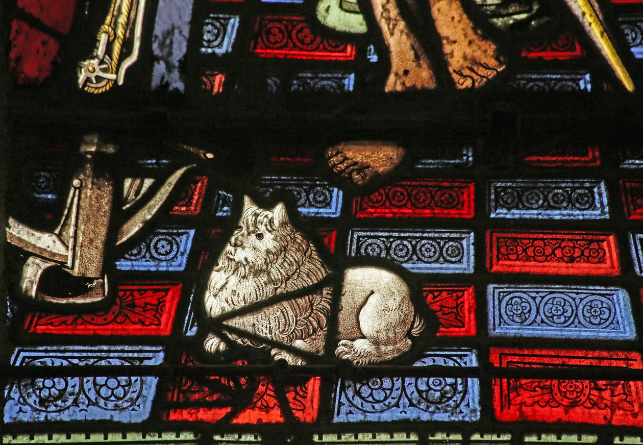 Detalje fra Sankt Sebastians martyrium - en hund af French School