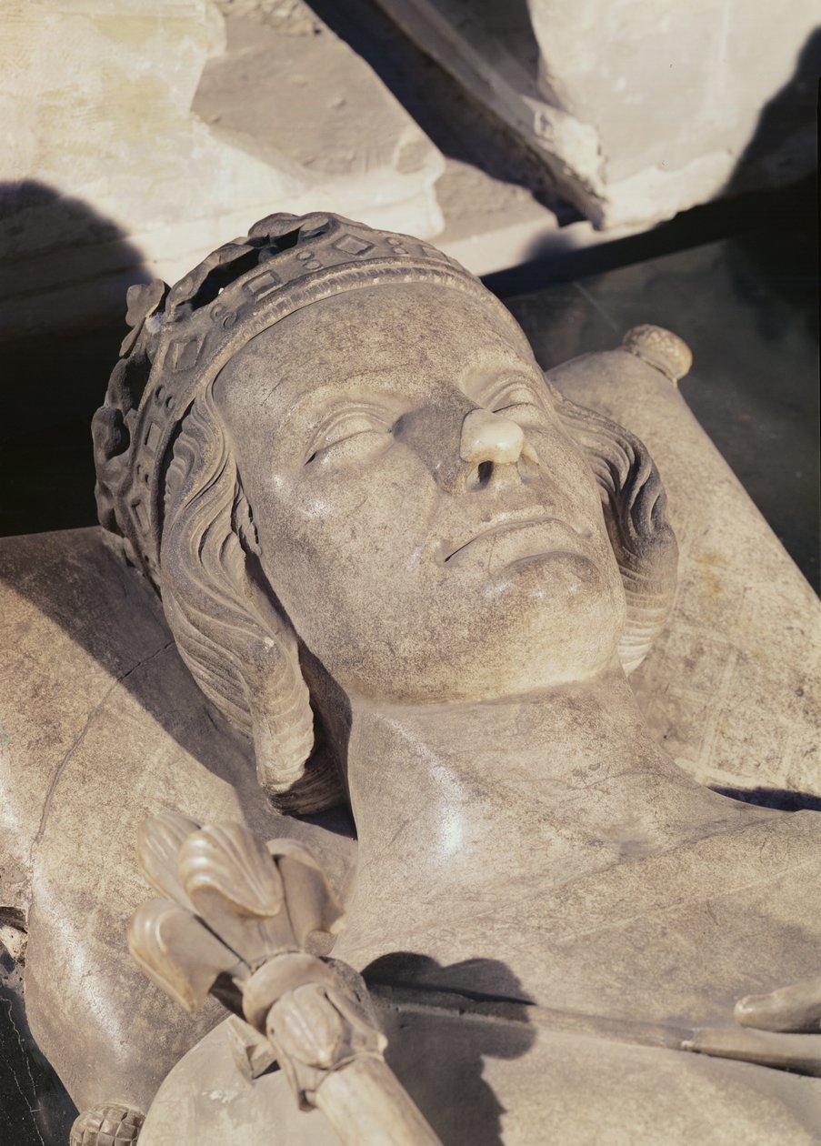 Detalje af billedet af Philip III, The Bold (marmor) af French School