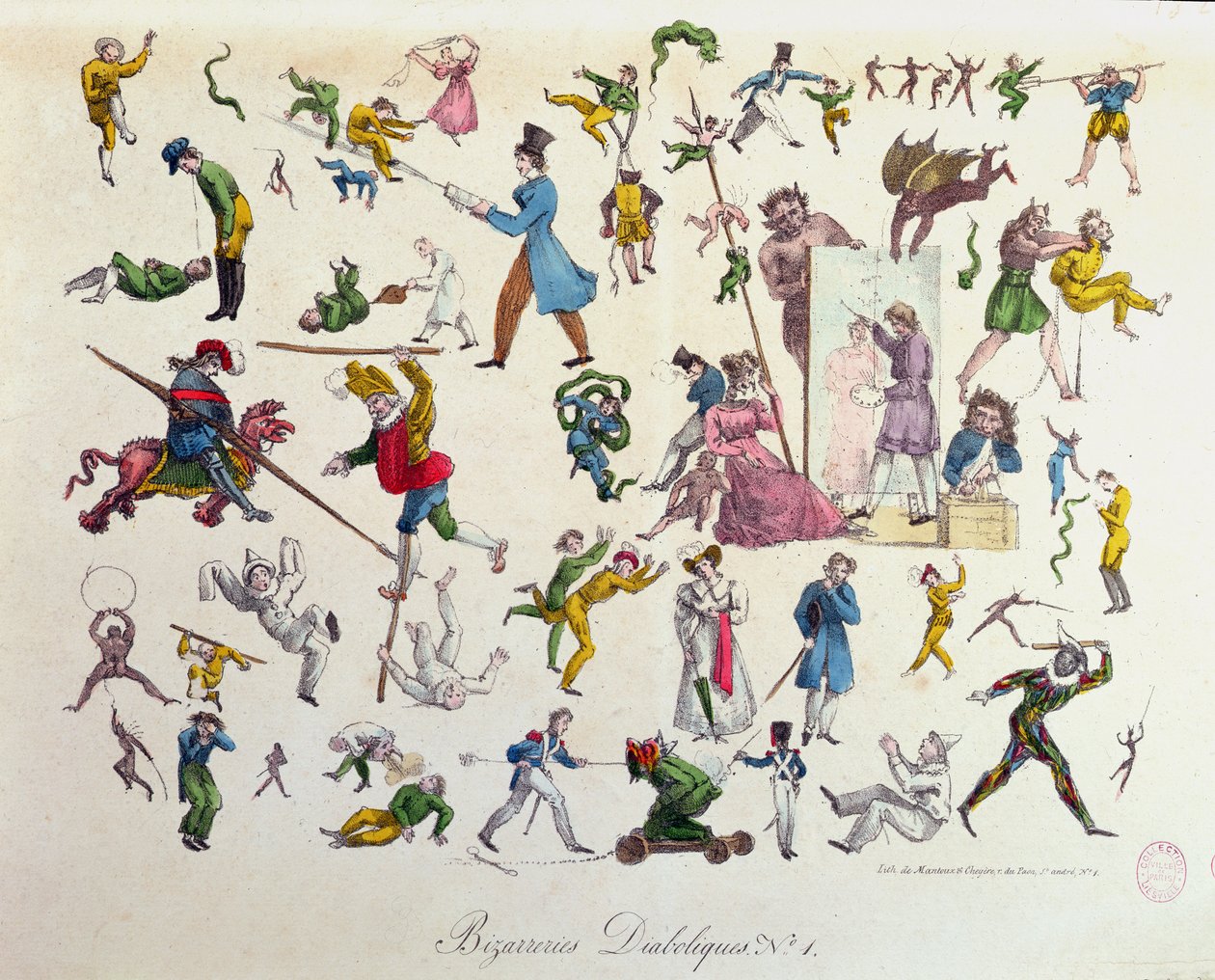 Djævelske særheder, 1823 af French School