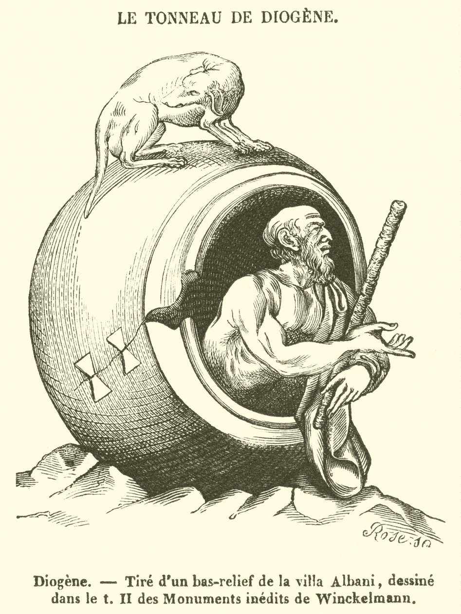 Diogene (engraving) af French School