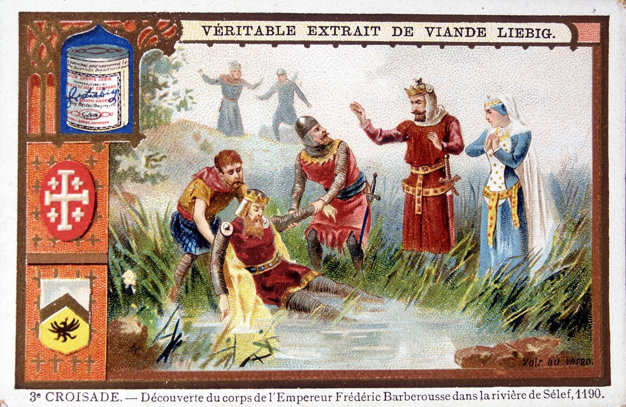 Opdagelse af liget af Frédéric Barberousse i Selef-floden af French School