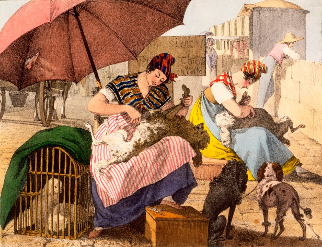 Hundefrisør, 1820 af French School