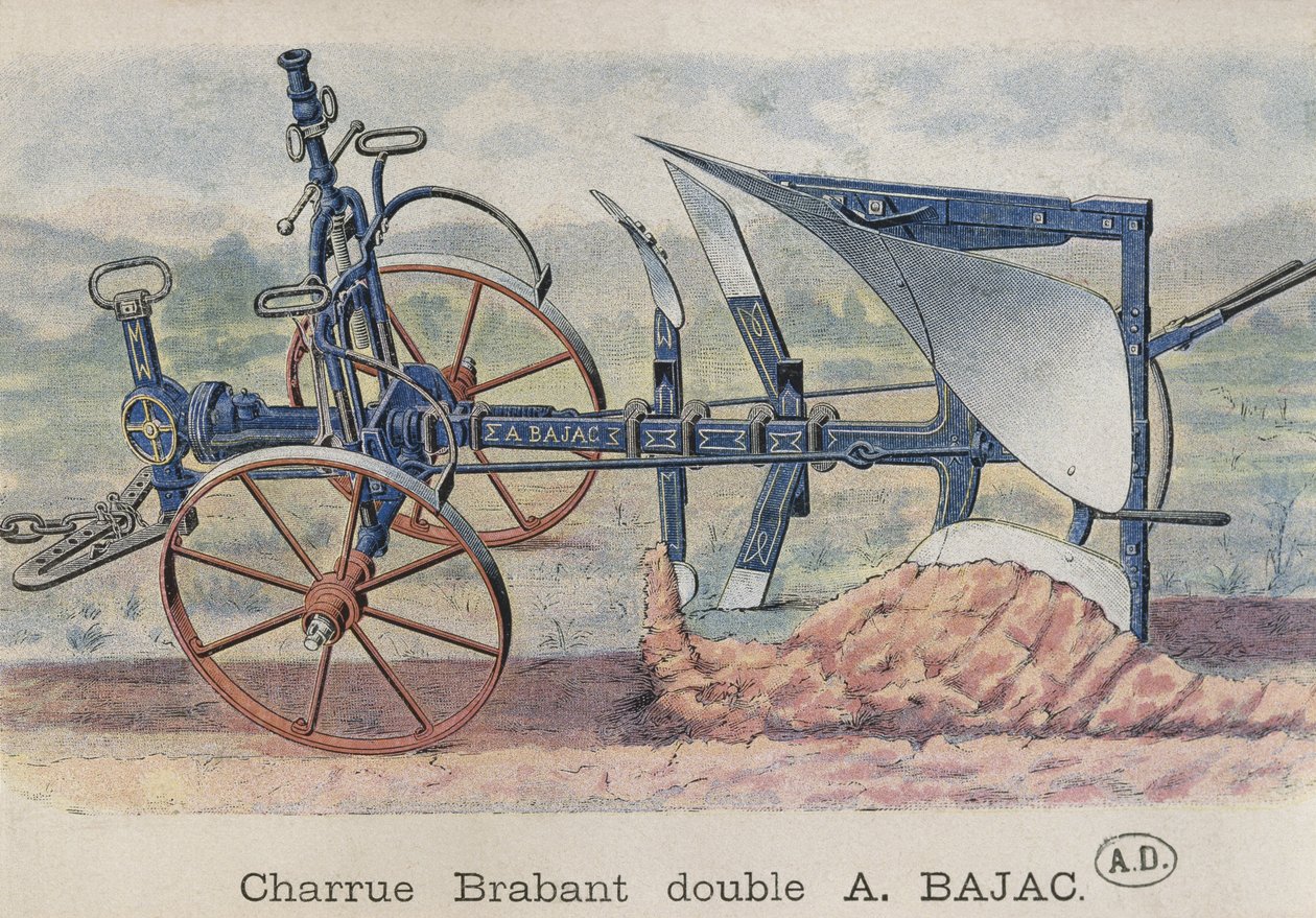 Dobbeltplov Brabant opfundet af Antoine Bajac, ca. 1900 af French School