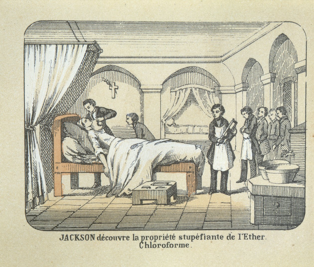 Dr. Charles Jackson (1805-80) opdager æterens anæstetiske egenskaber af French School
