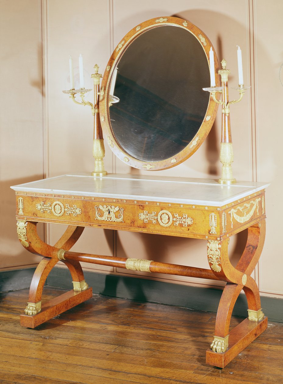 Toiletbord, First Empire Style (træ) af French School