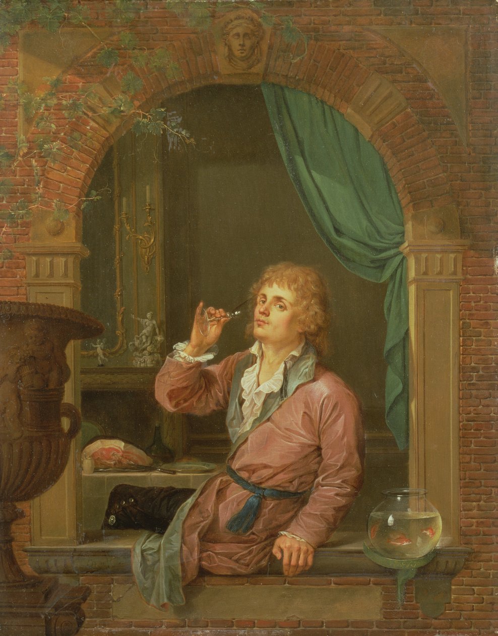 Drikker Vin af French School