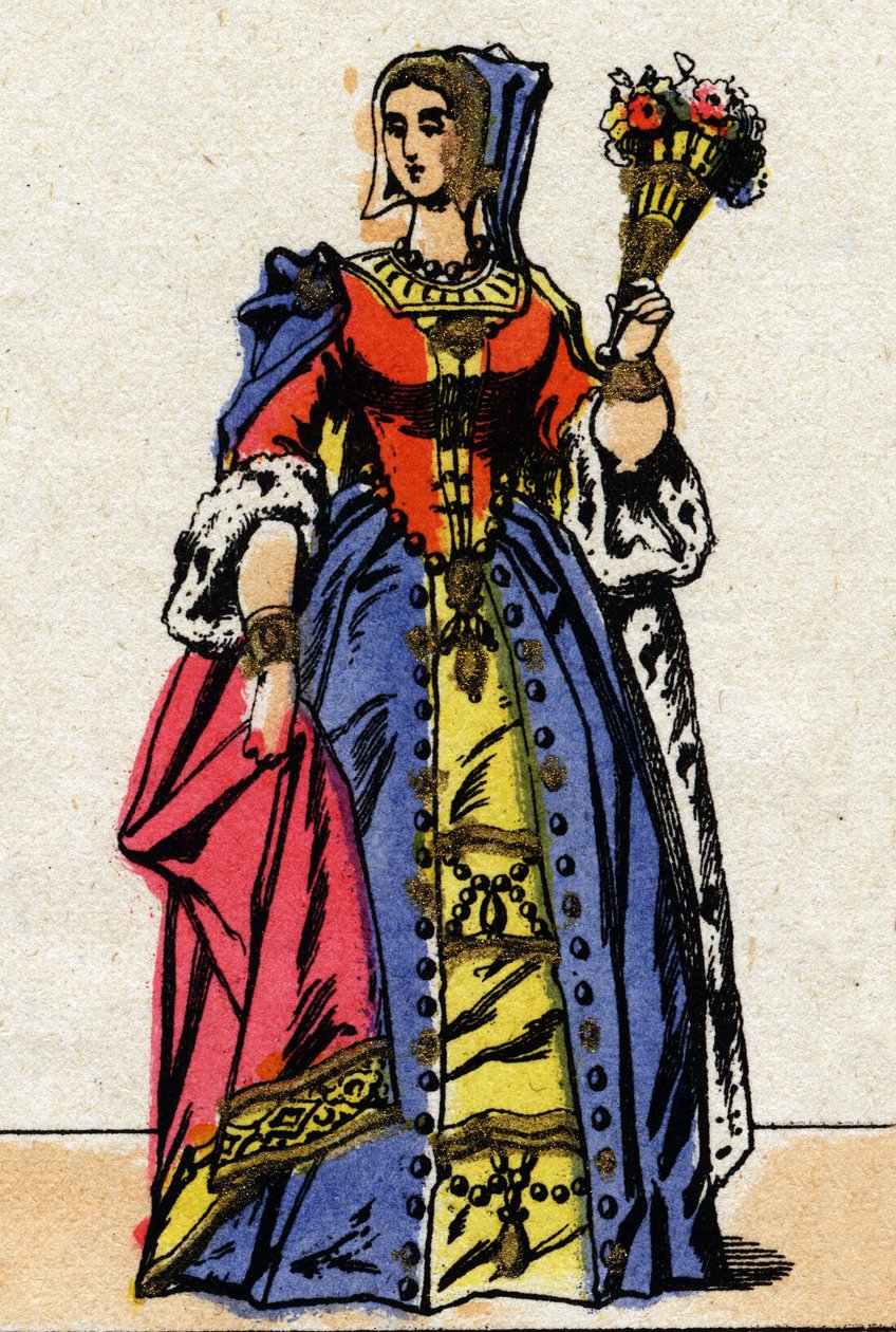 Dynasty of the Valois: Portræt af Mary of England (Mary Tudor af French School