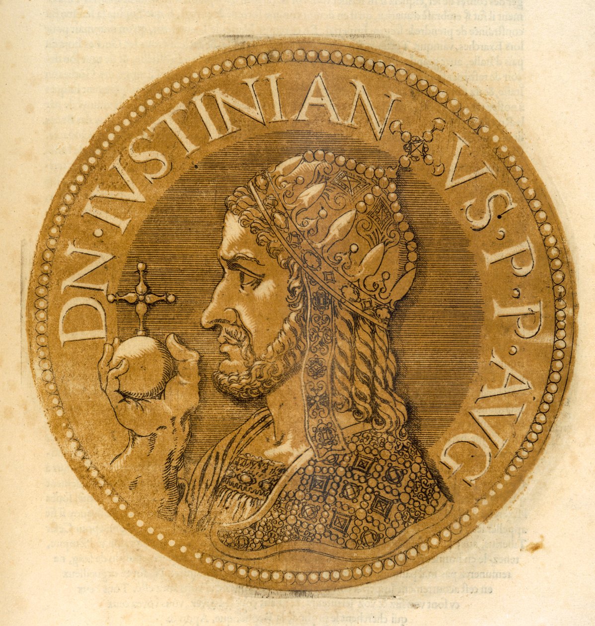 Østromerske kejser Justinian I af French School
