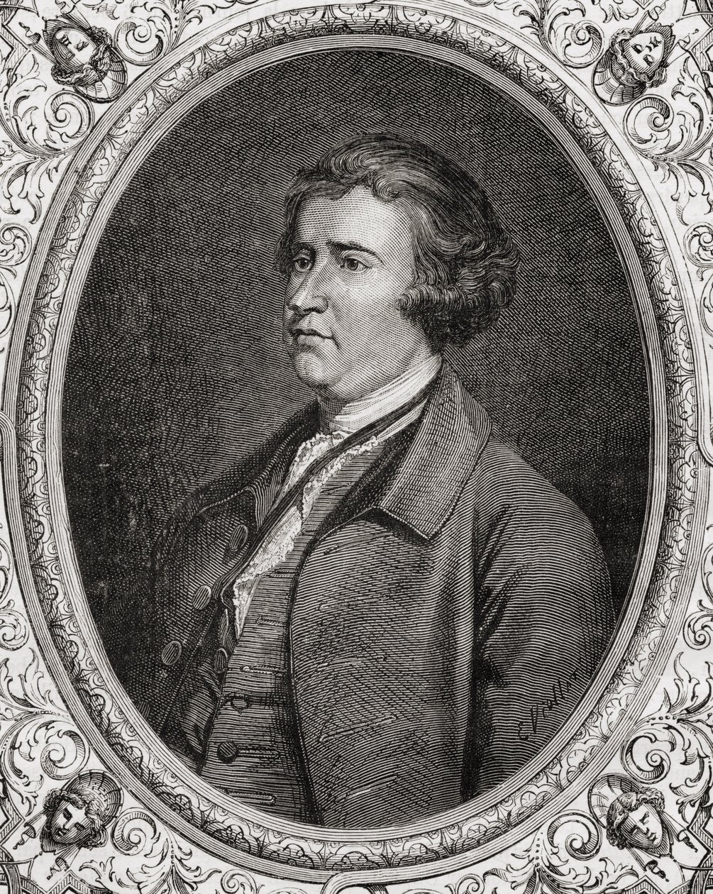 Edmund Burke, fra Historien om den franske revolution af Louis Blanc (1811-82) af French School