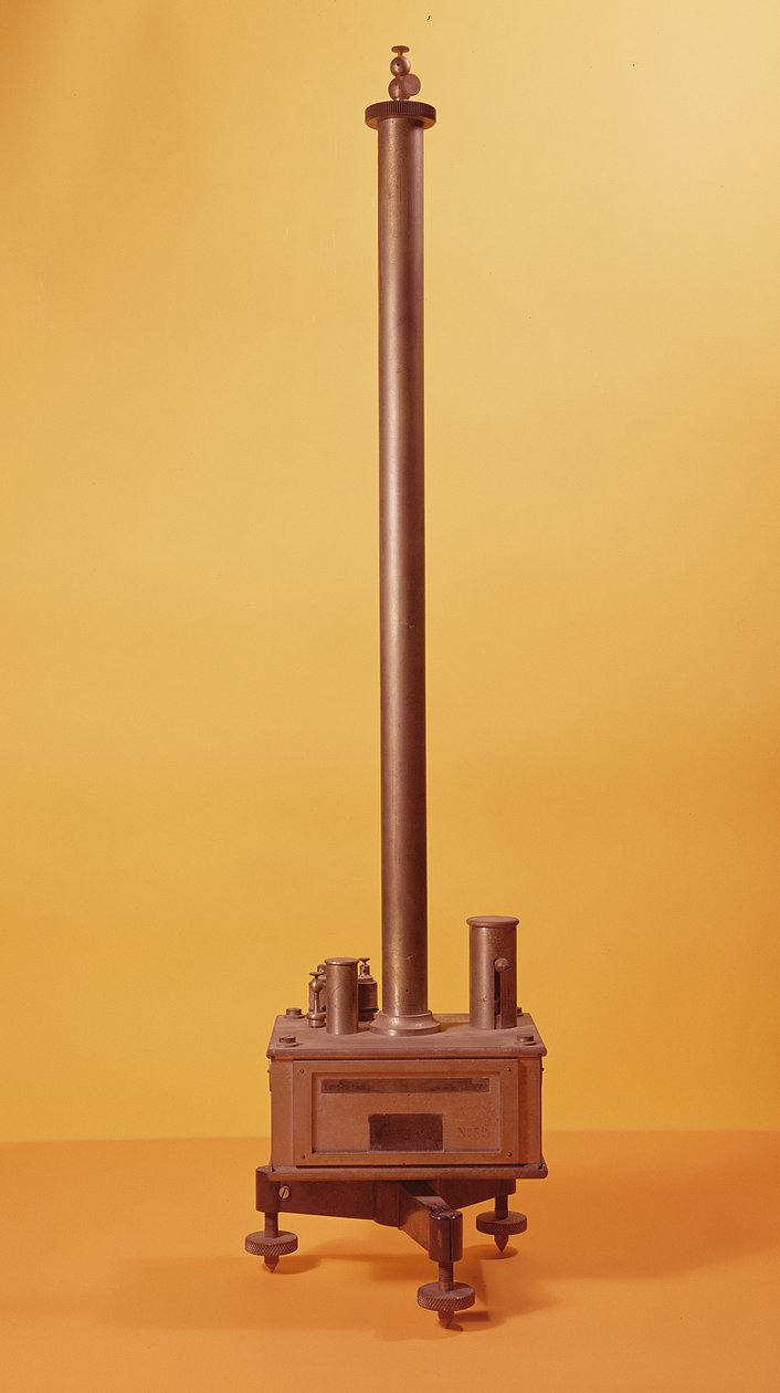 Elektrometer udtænkt af Marie Curie (1867-1934) 1897 (metal) af French School