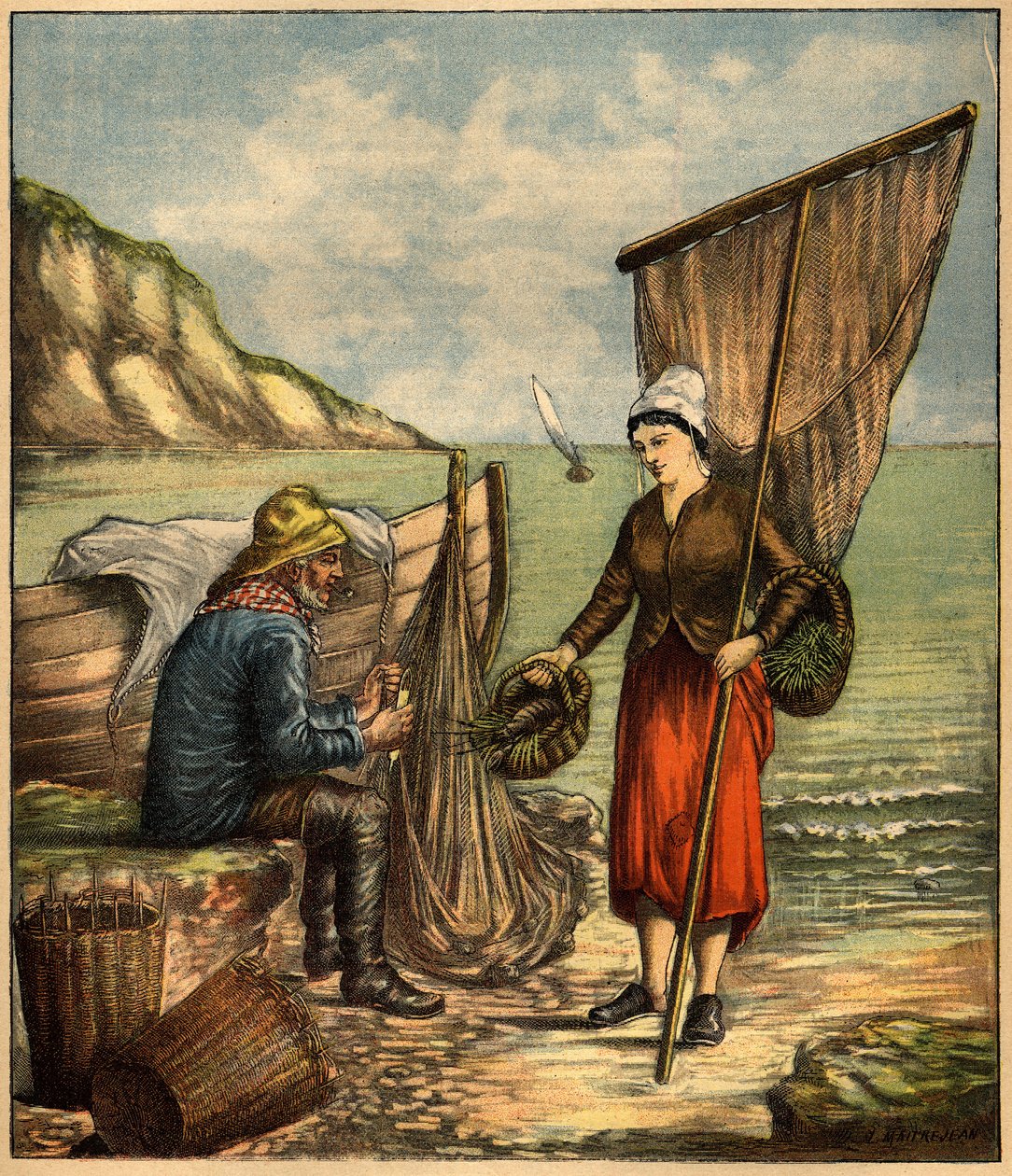 Indgravering i "La Terre Illustree"" nr. 86 af 23. juni 1892. af French School