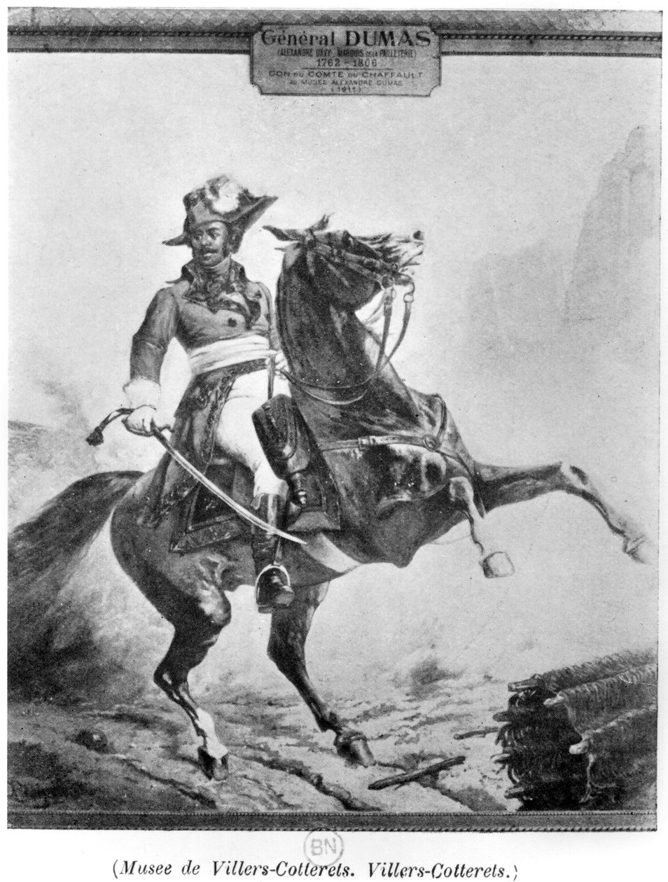 Rytterportræt af Thomas Alexandre Dumas (1762-1806) af French School