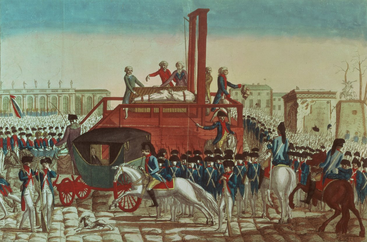 Henrettelse af Ludvig XVI (1754-93) 21. januar 1793 (se også 154902) af French School
