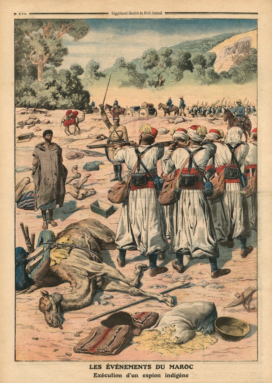 Henrettelse af en marokkansk spion, illustration fra 