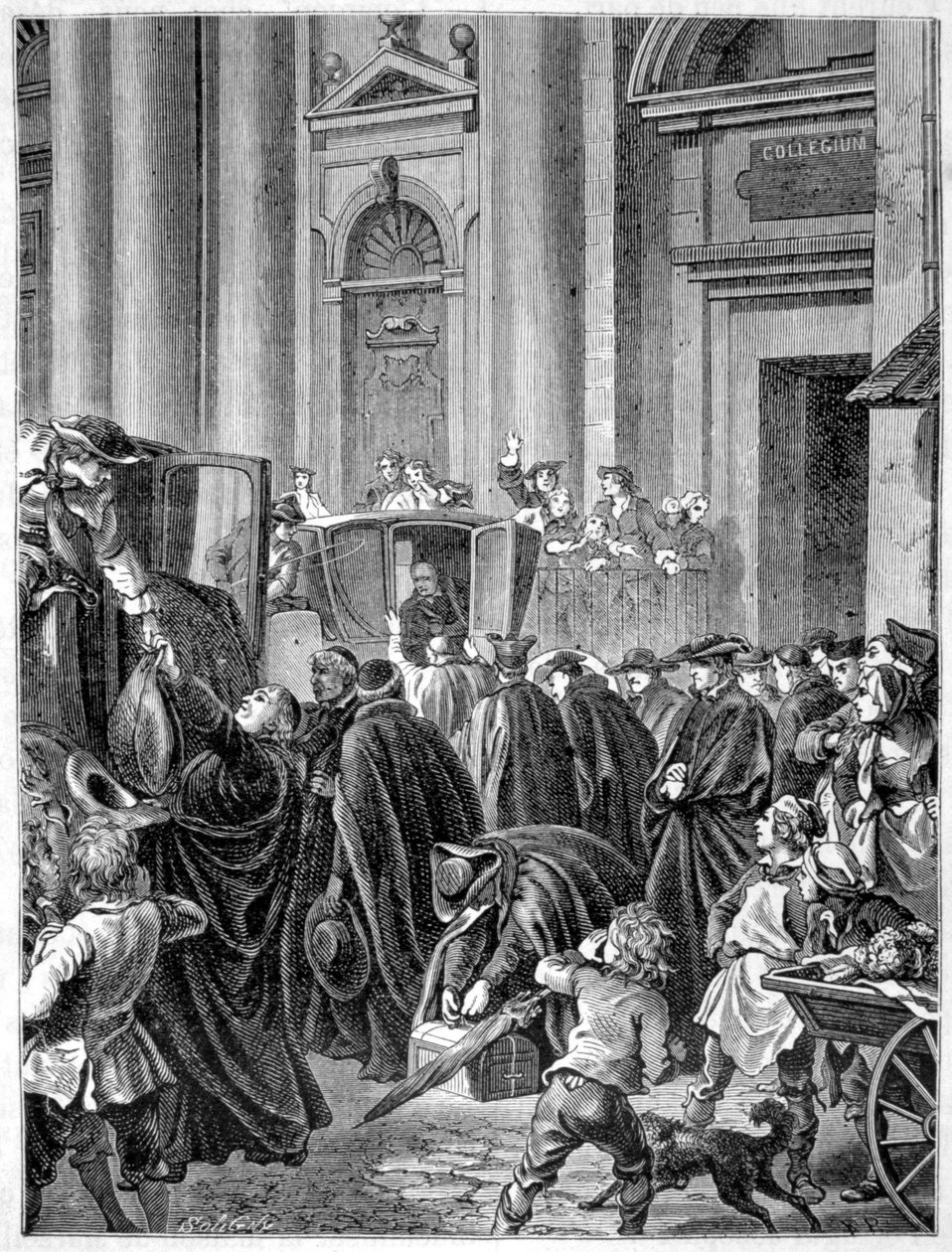 Udvisning af jesuitterne (1764) - i "" Histoire de France populaire"" af Henri Martin af French School