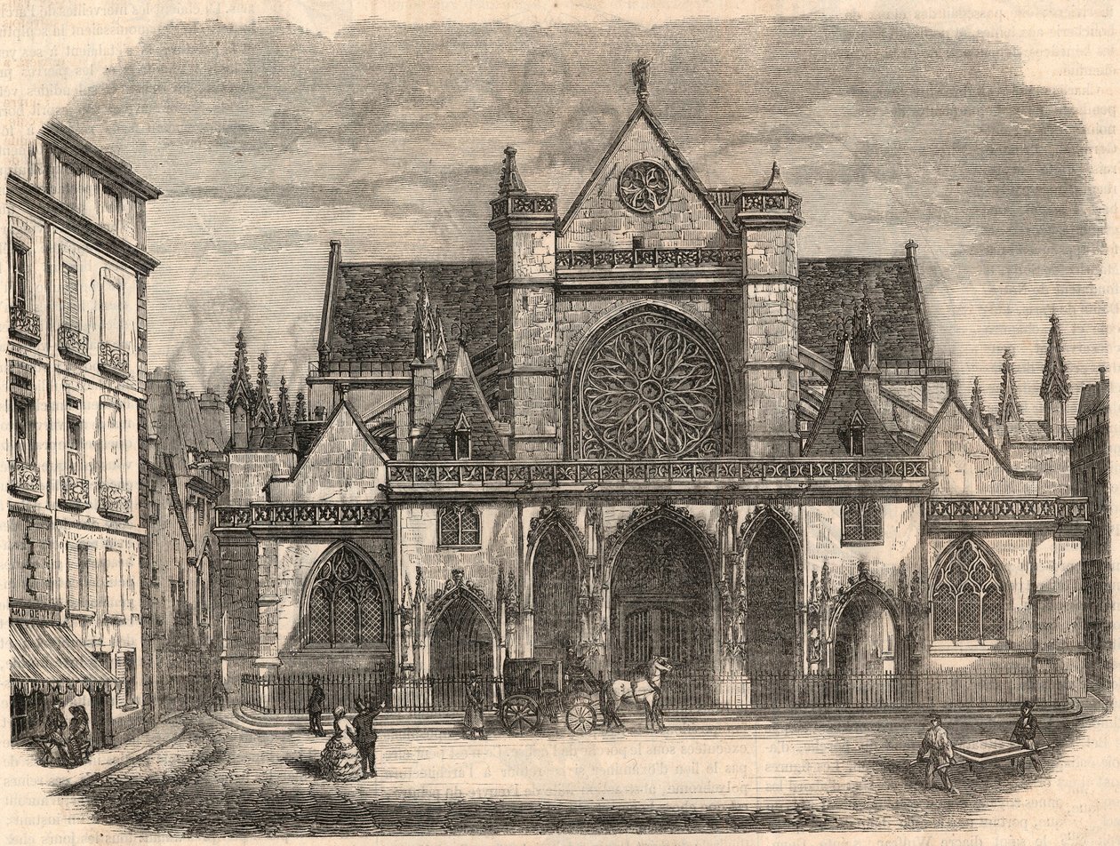 Udvendigt billede af kirken Saint-Germain (Saint Germain) l