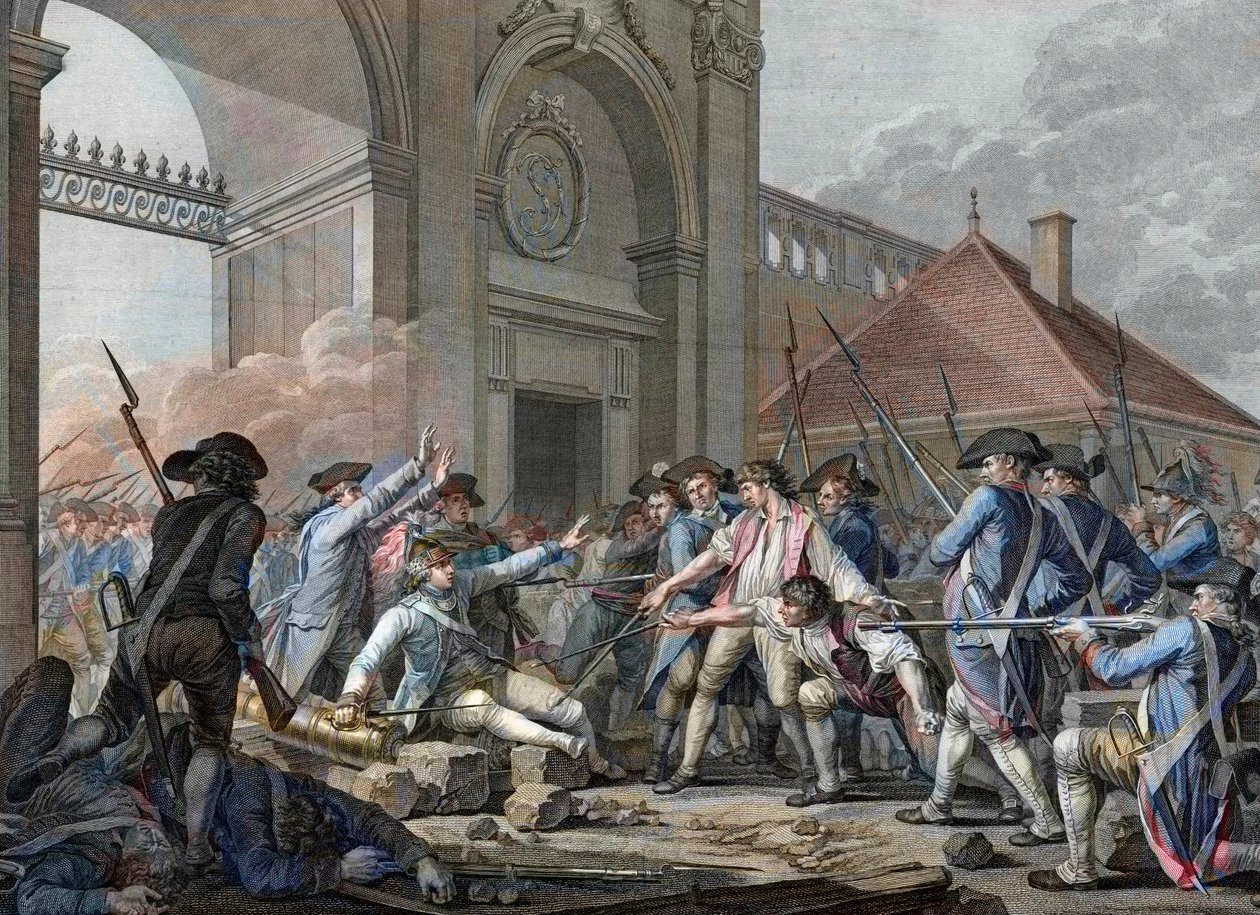 FRANSK REVOLUTION - Den unge Desilles heroiske mod, 31. august af French School