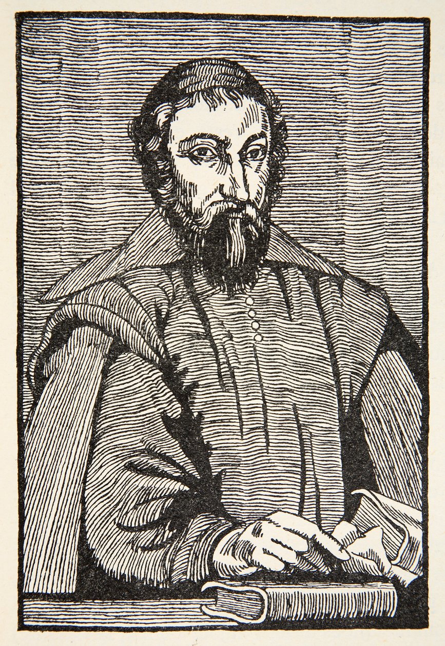 Fabri de Peiresc, kopi af Boris Mestchersky (d.1957) illustration fra Histoire de la Nation Francaise, Sciences, bind I & II, af Gabriel Hanotaux (1853-1944), 1924 af French School