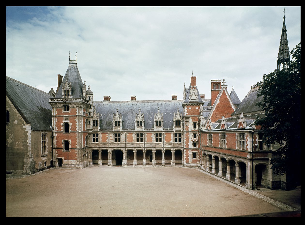 Facade af Ludvig XII-fløjen, 1498-1503 af French School