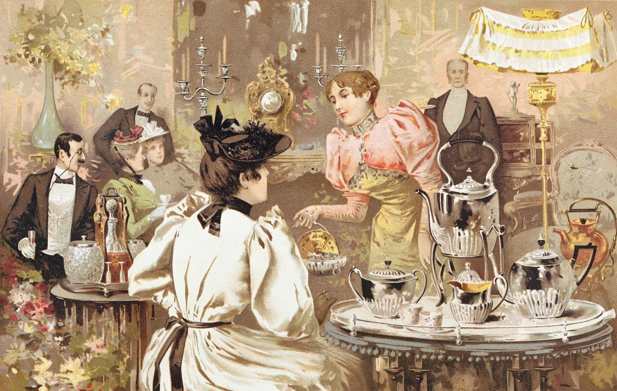 Five OClock Tea, reklame for Kirby, Beard & Co., rue Auber, Paris, 1893 af French School