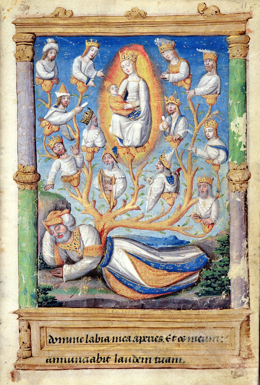 Fol.11r Jesses træ, fra Heures a l