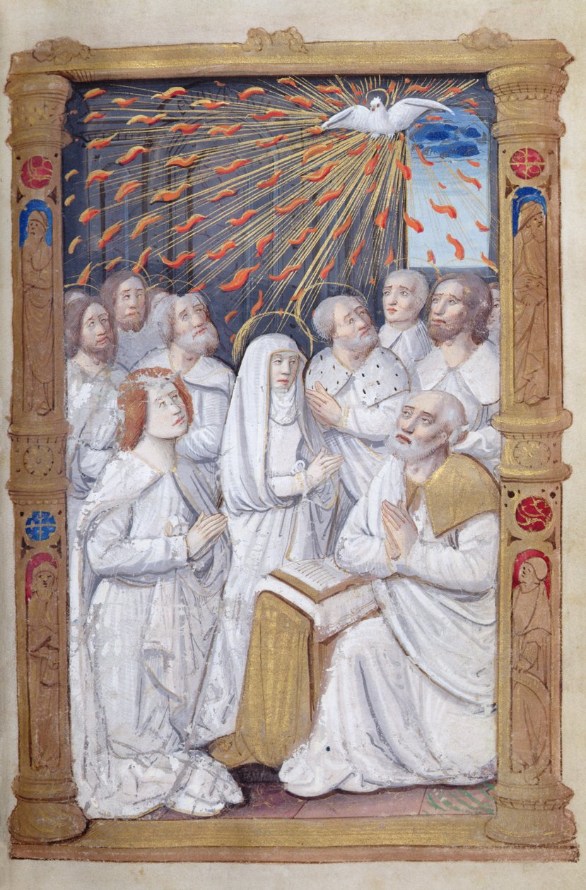 Fol.48 r Pinsedag, fra Timer til Roms Brug af French School