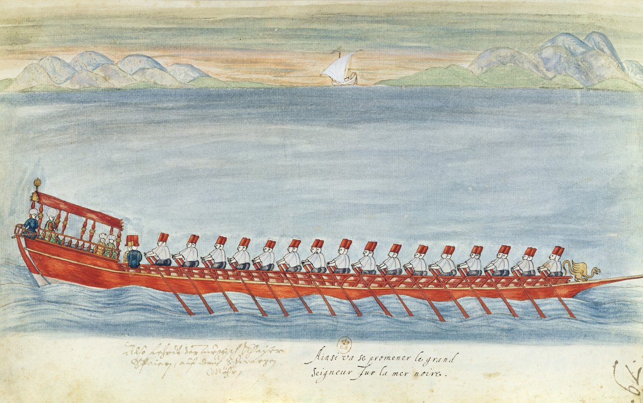 Fol.79 Den store Herre ved Sortehavet, fra skikke og dragter i orientalske lande og tøj i forskellige stater, kopi af en original fra 1513 af French School