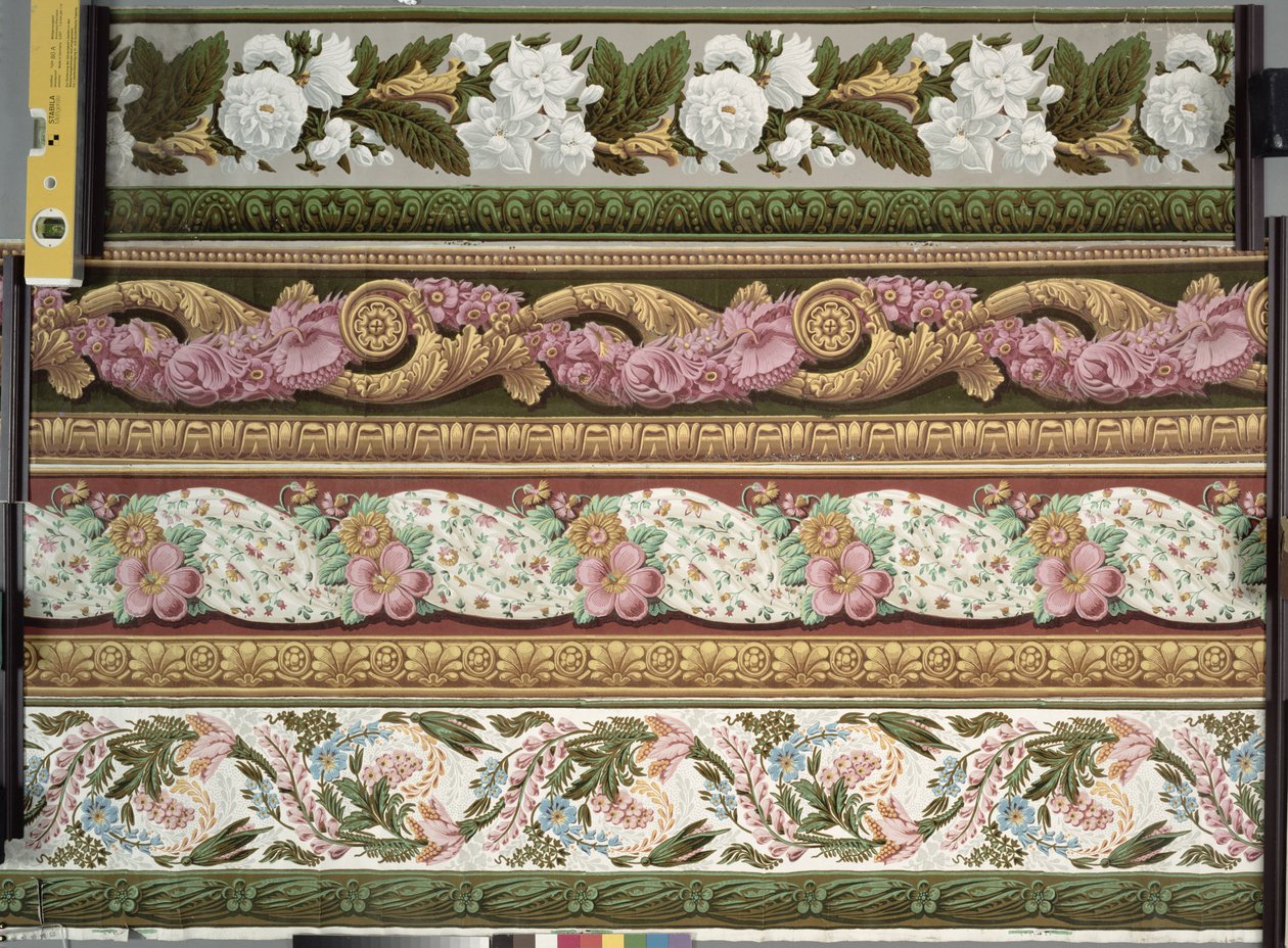 Fire tapetkanter, ca. 1820-1835, af French School