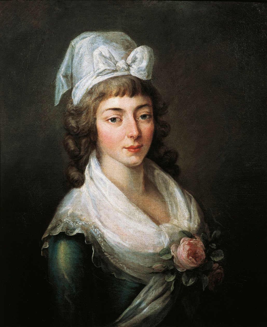 Frankrig, Paris, Versailles, Portræt af Madame Roland (Marie-Jean Roland de la Platiere af French School