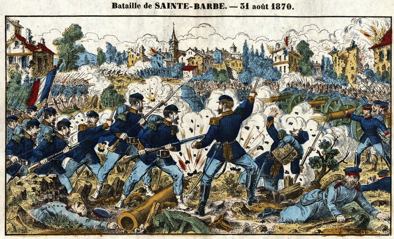 Fransk-preussisk krig - Slaget ved Sainte-Barbe (slaget ved Noisseville) 31. august af French School