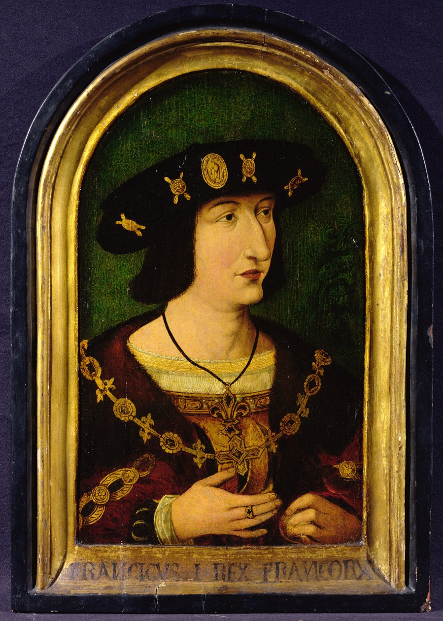 Francois I (1494-1547) Konge af Frankrig (1515-47) ca. 1520 (olie på panel) af French School