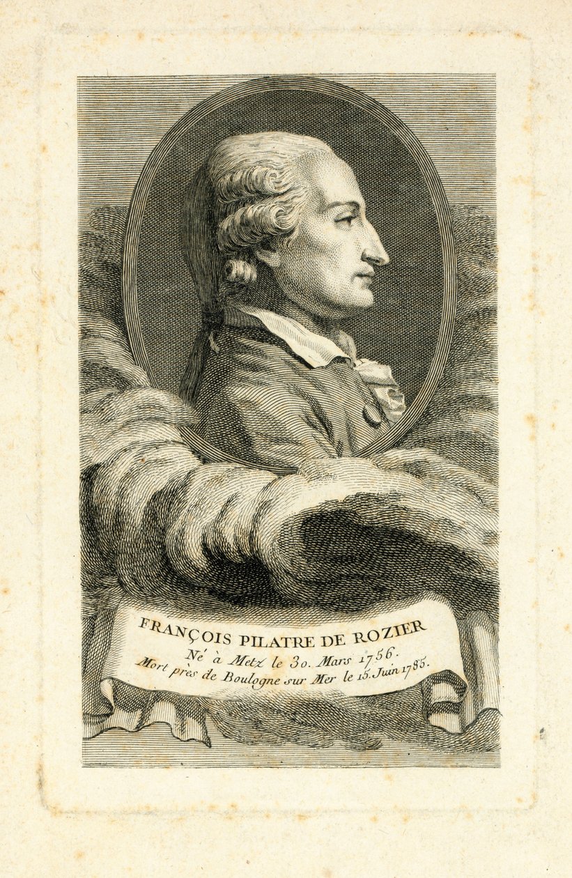 Francois Pilatre de Rozier, ca. 1785 af French School