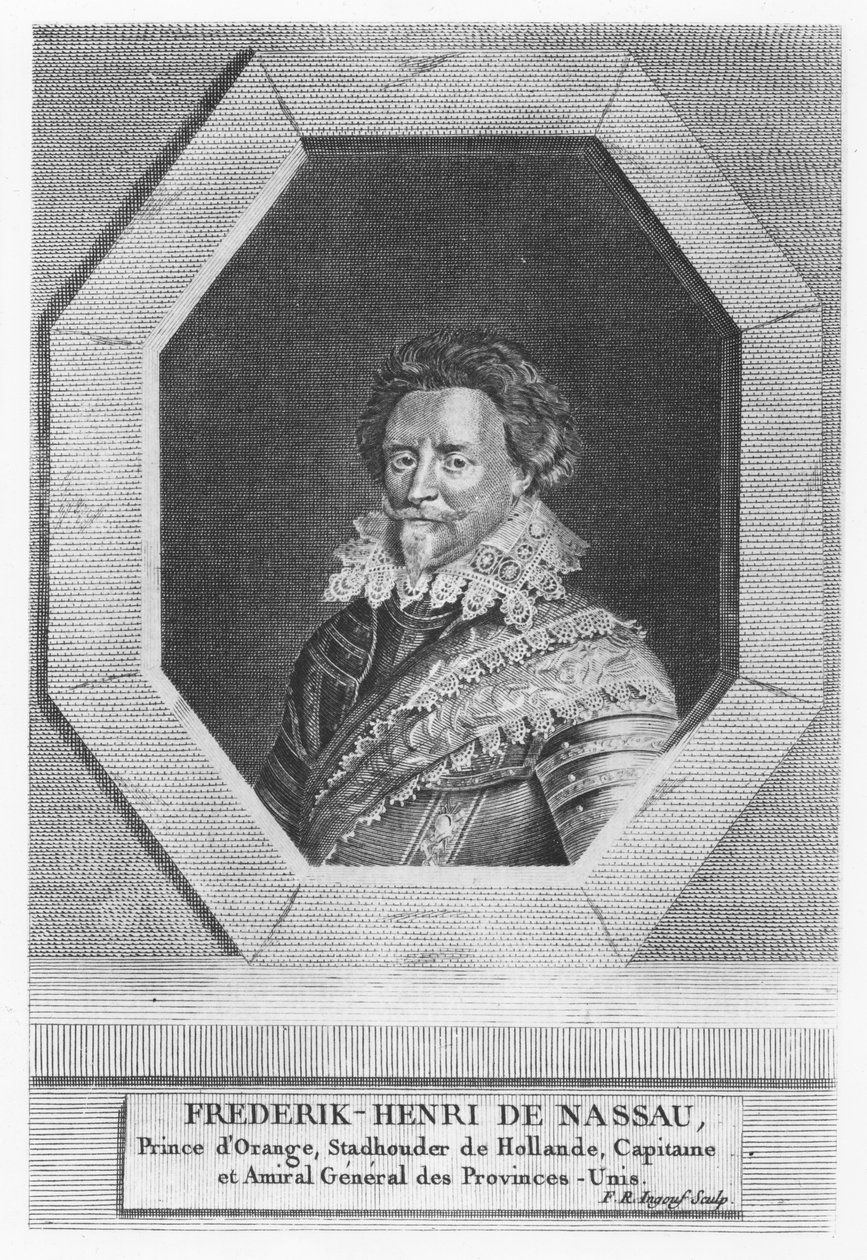 Frederik Henrik, Prins af Orange-Nassau (gravering) af French School