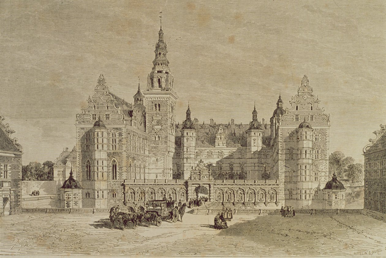 Frederiksborg Slot, Hillerød, Danmark, 1850