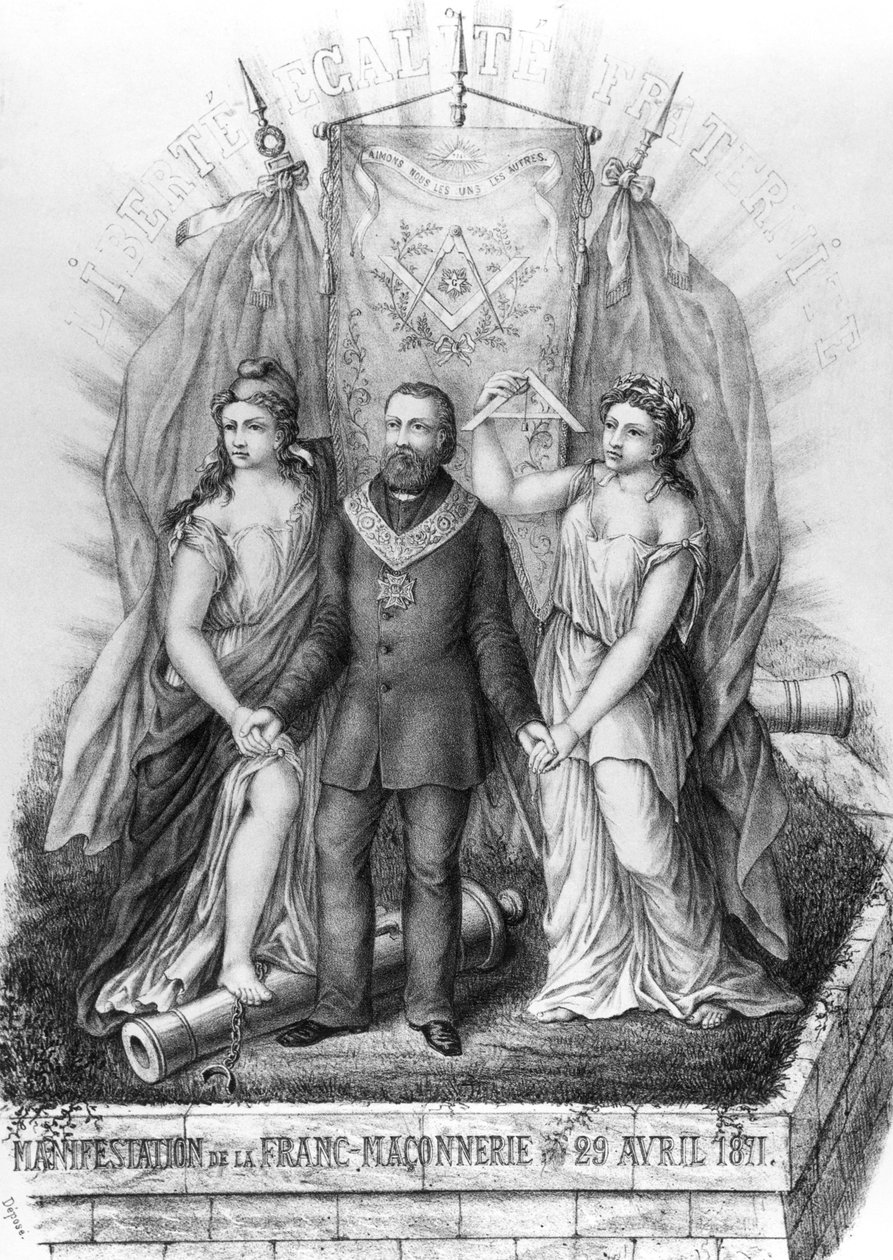 Frimureriet og kommunen, 1871 af French School