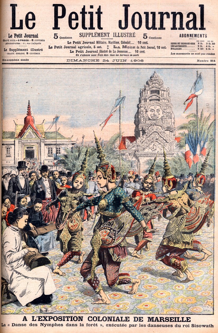 Fransk koloniudstilling i Marseille - Illustration til Le Petite Journal, 24. juni 1906 (gravering) af French School
