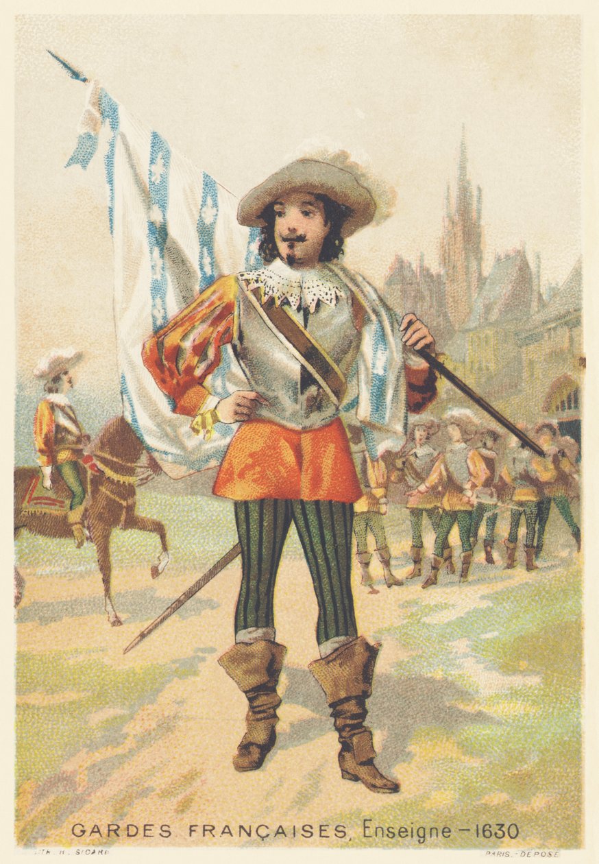 Franske garder, fenrik i 1630 (Regiment d