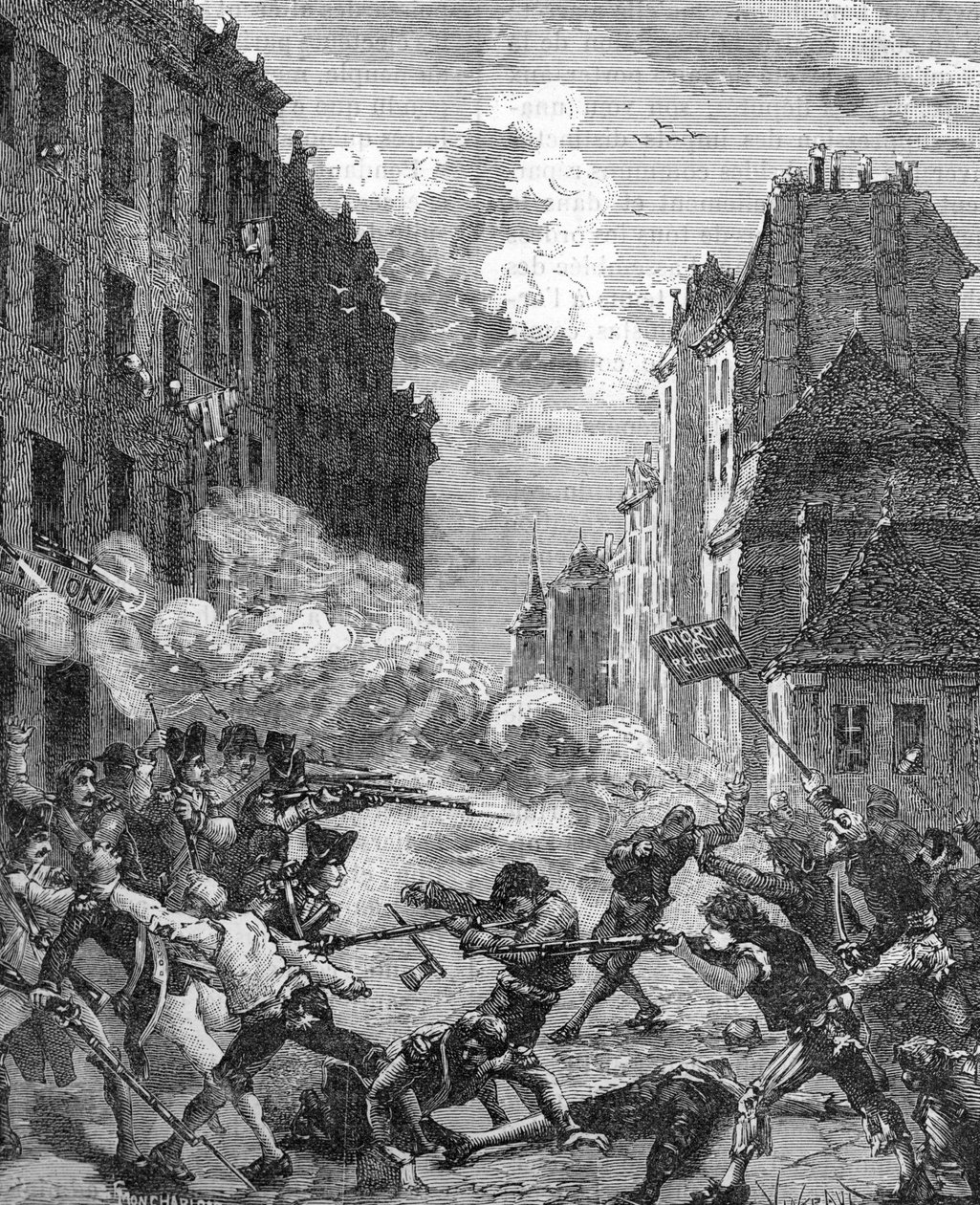 Franske Revolution - Nytårsaften sag (gravering) af French School