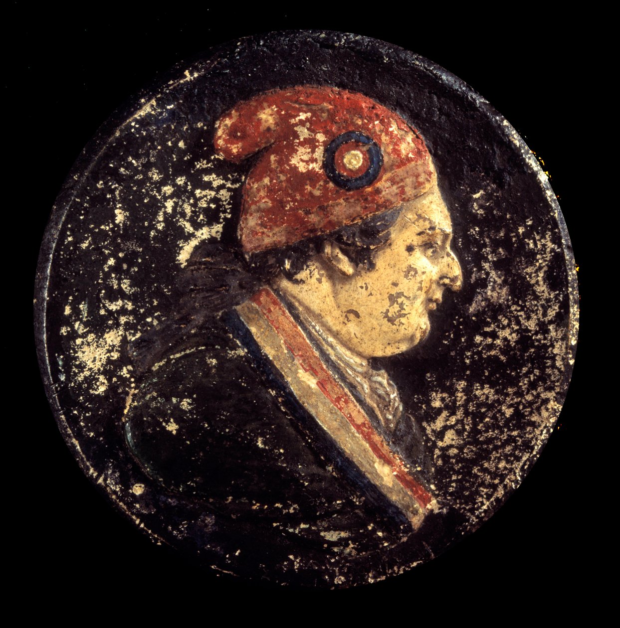 Franske revolution: Portræt af Louis XVI frygisk hat. 1700-tallet. Paris, Musée Carnavalet af French School