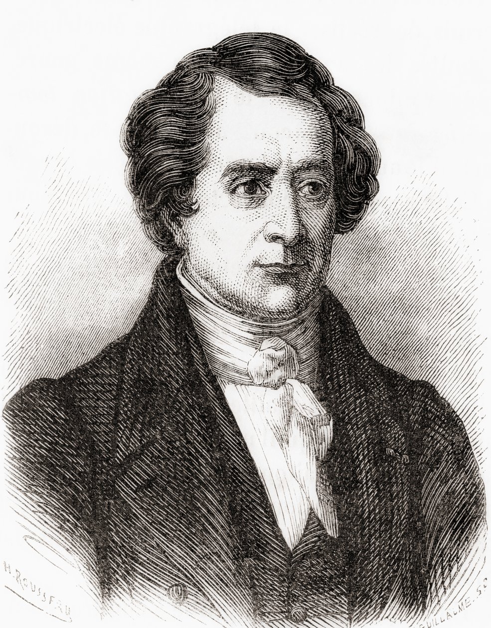 Fransk matematiker Dominique Francois Jean Arago, alias Francois Arago, fra Les Merveilles de la Science, pub.1870 af French School