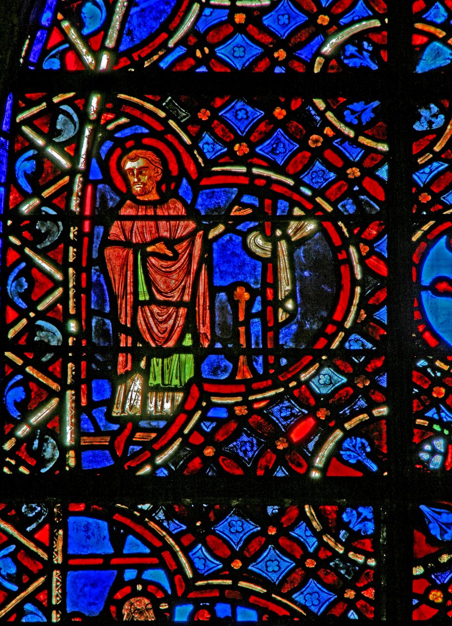 Fra vindue w12, det barmhjertige samaritanske vindue, en apostel af French School