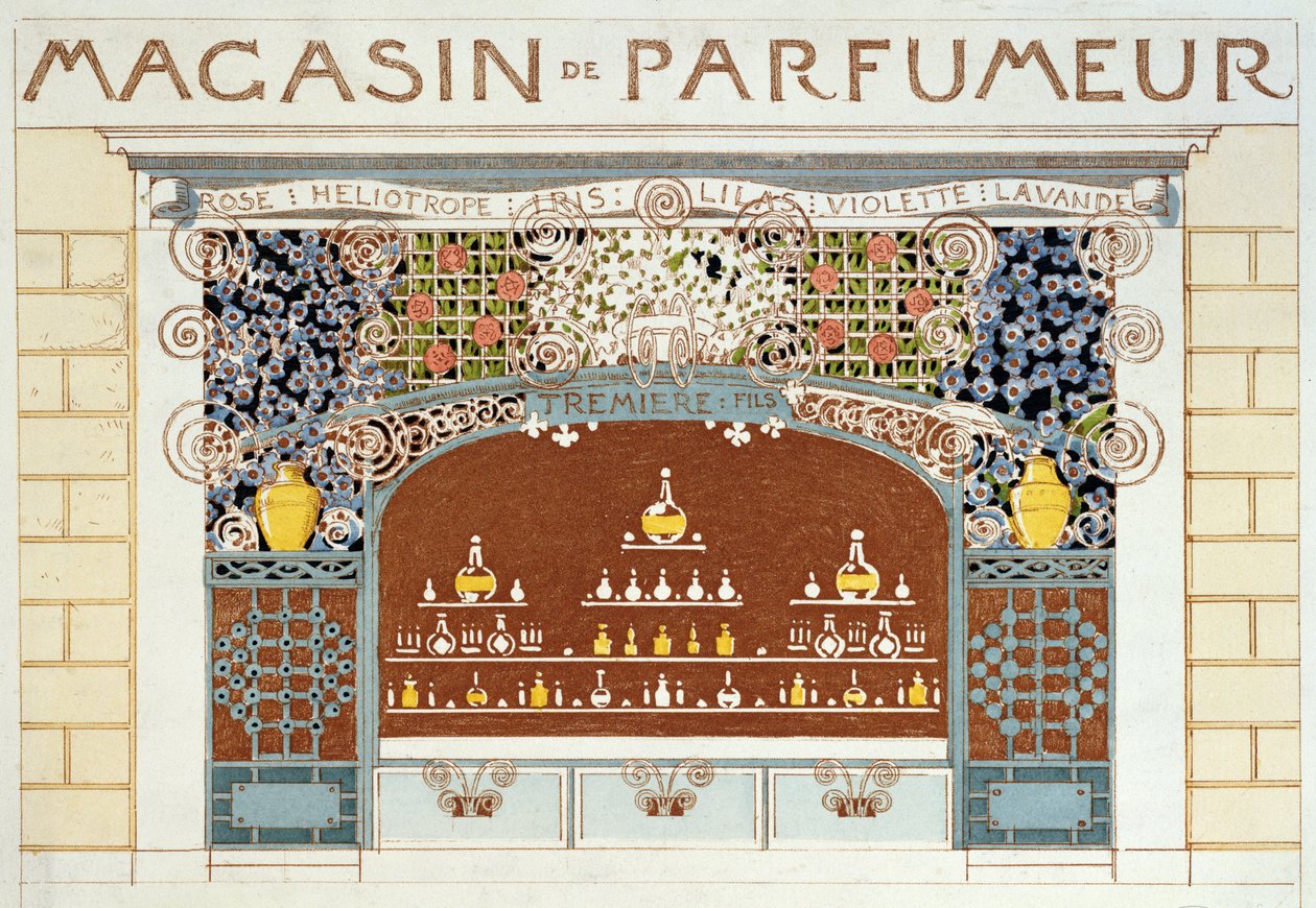 Frontdesign af en parfumeforretning 