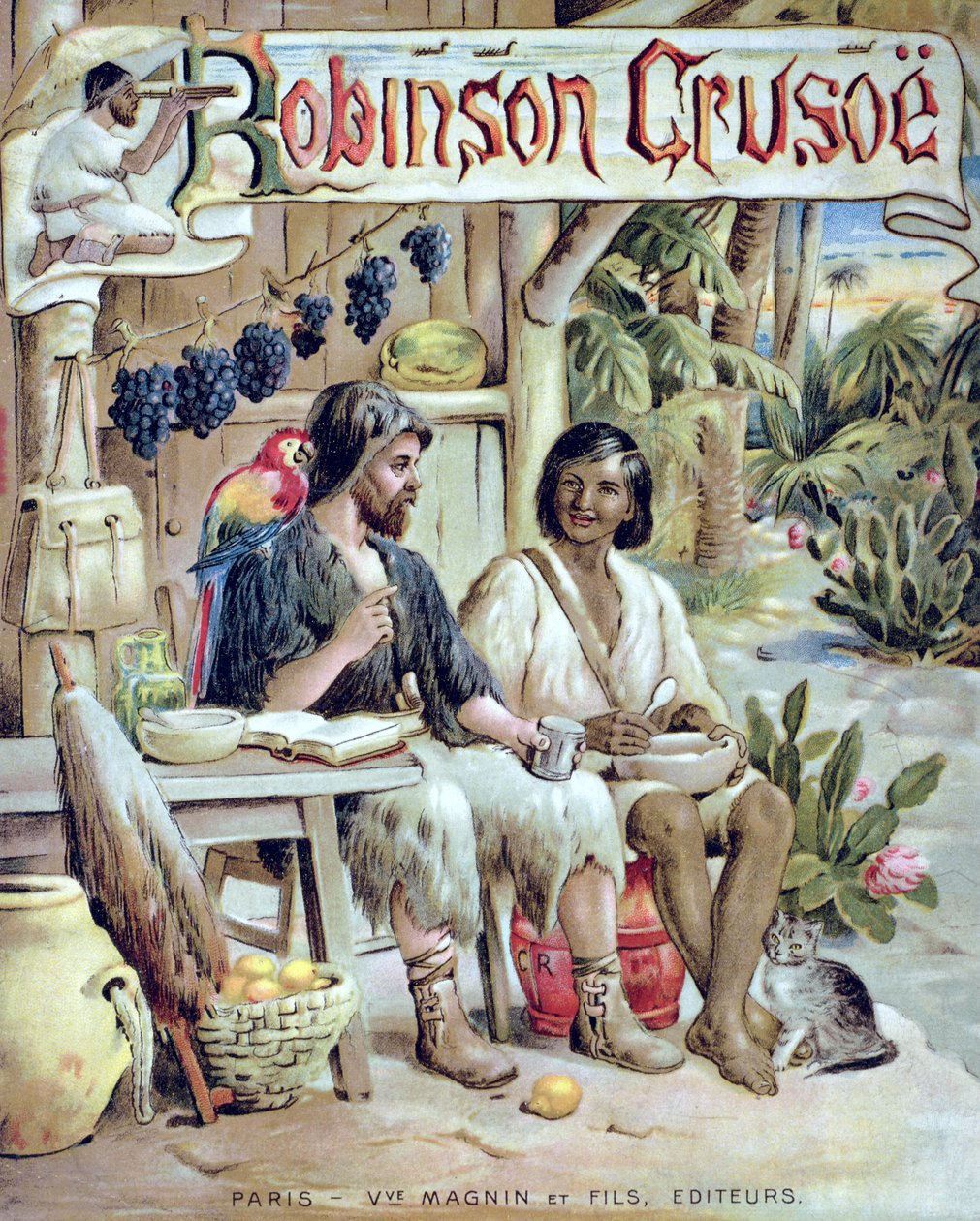 Forside af Robinson Crusoe af French School