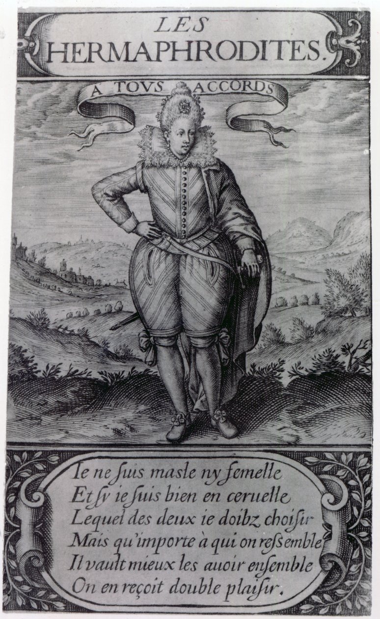 Frontispice til Les Hermaphrodites af Thomas Artus, 1605 af French School