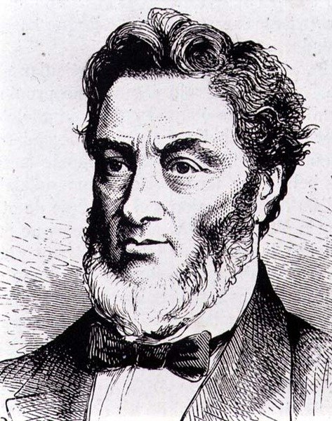 Gabriel-Claude-Jules Favre (1809-1880) fransk politiker (stik) af French School