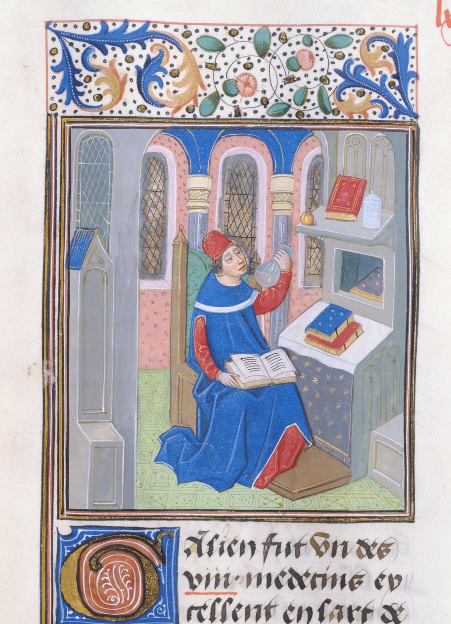 Galen, fra Histoire des Philosophes, slutningen af ​​det 15. århundrede af French School