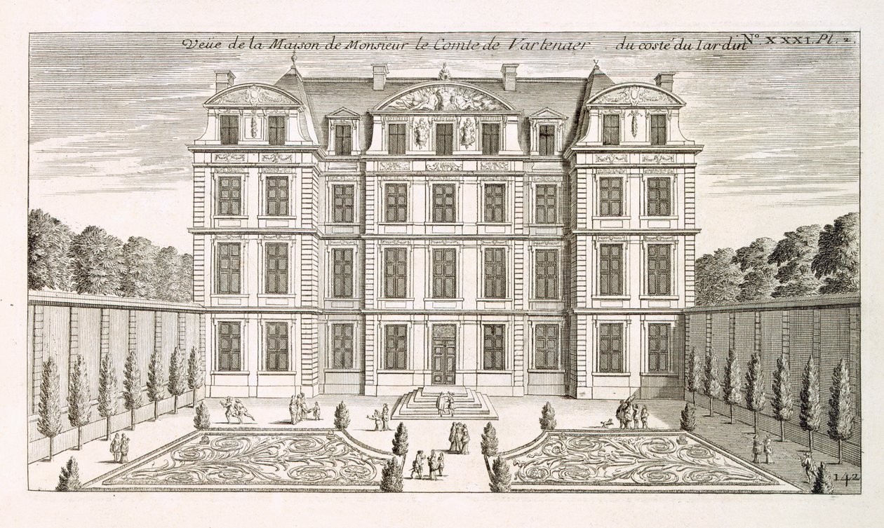 Haveforhøjning af Greve Vartenaers hus, ca. 1720