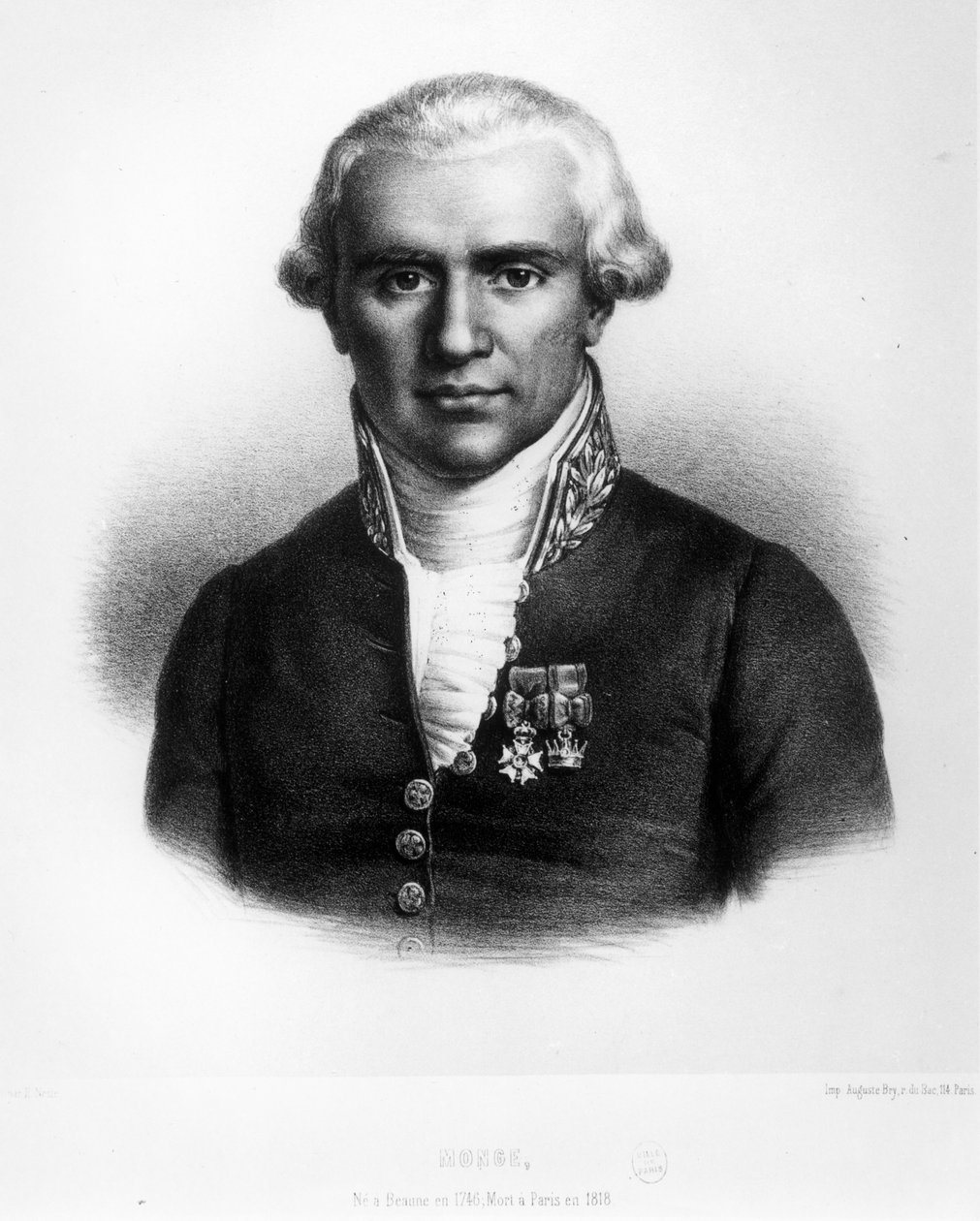 Gaspard Monge (1746-1818) greve af Peluse af French School